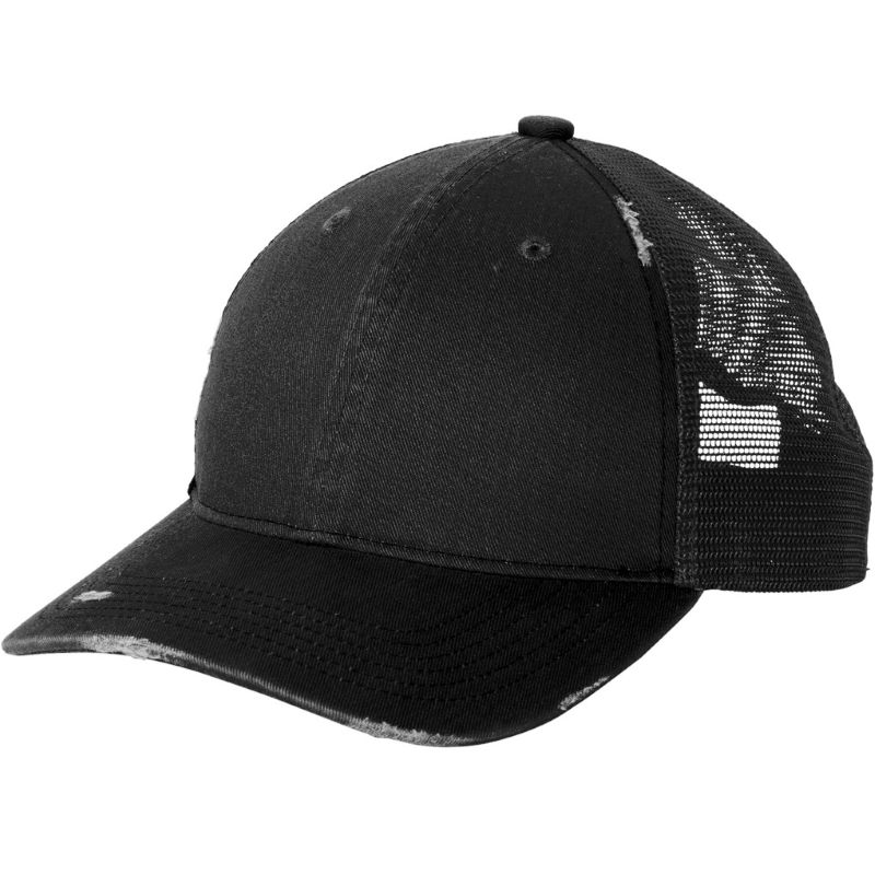 Port Authority Distressed Mesh Back Cap