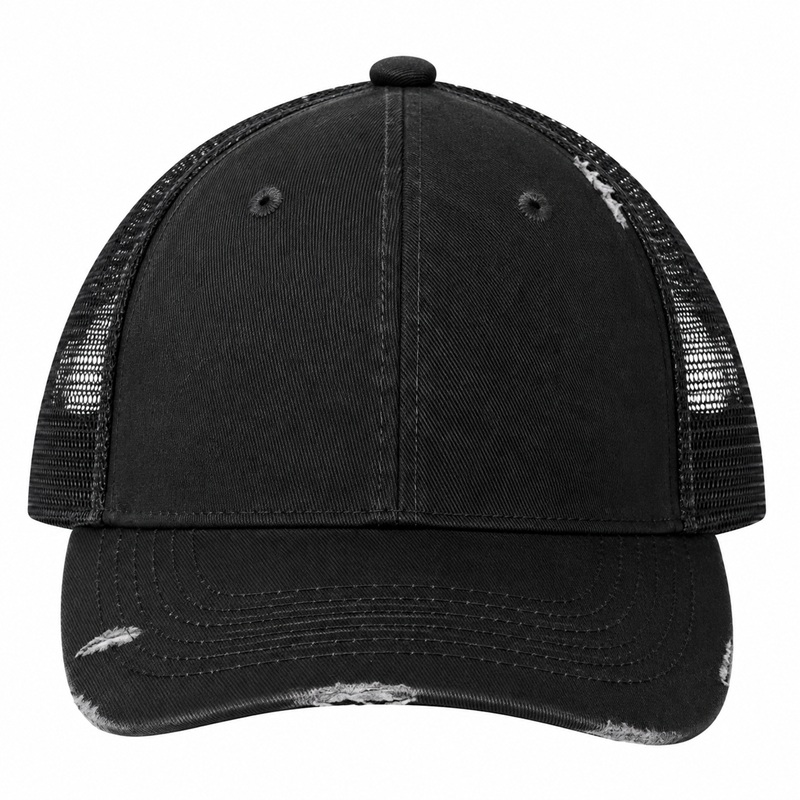 Port Authority Distressed Mesh Back Cap
