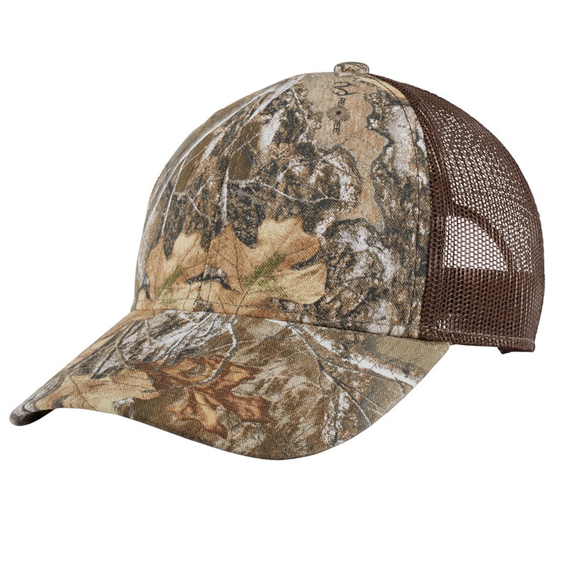 Port Authority Unstructured Camouflage Mesh Back Cap.