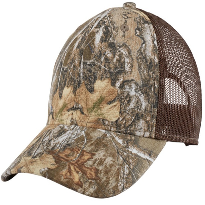 Port Authority Unstructured Camouflage Mesh Back Cap.