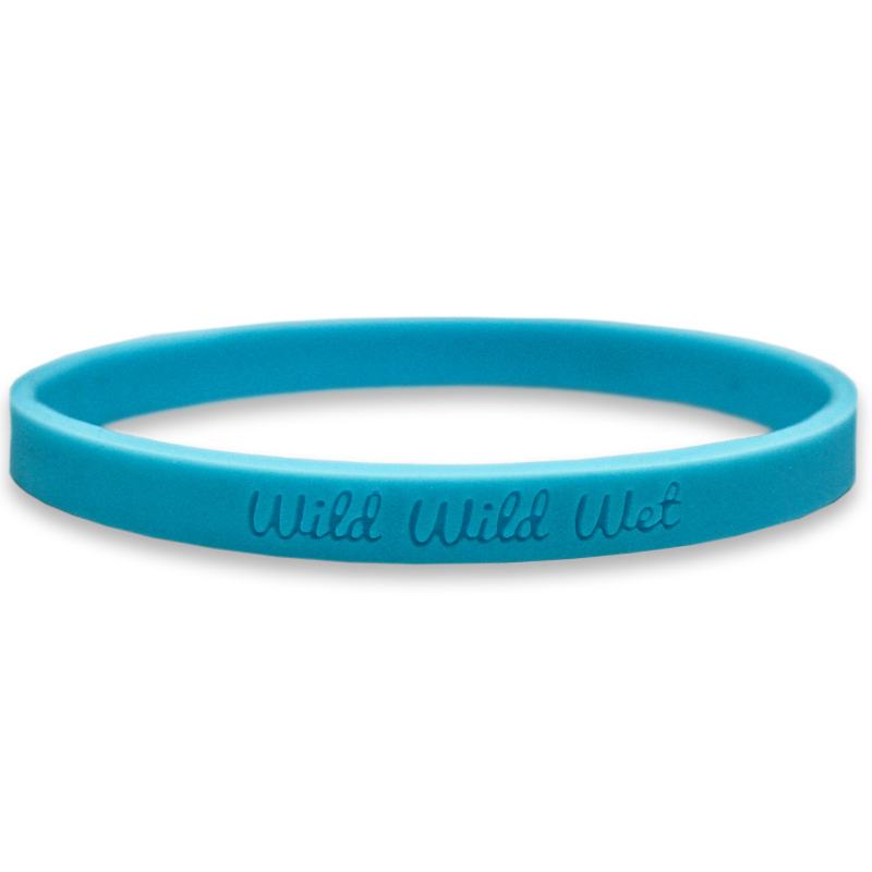 1/4 Inch Debossed Wristbands