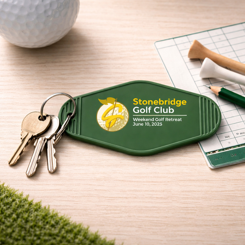 Custom Vintage Motel Keychains