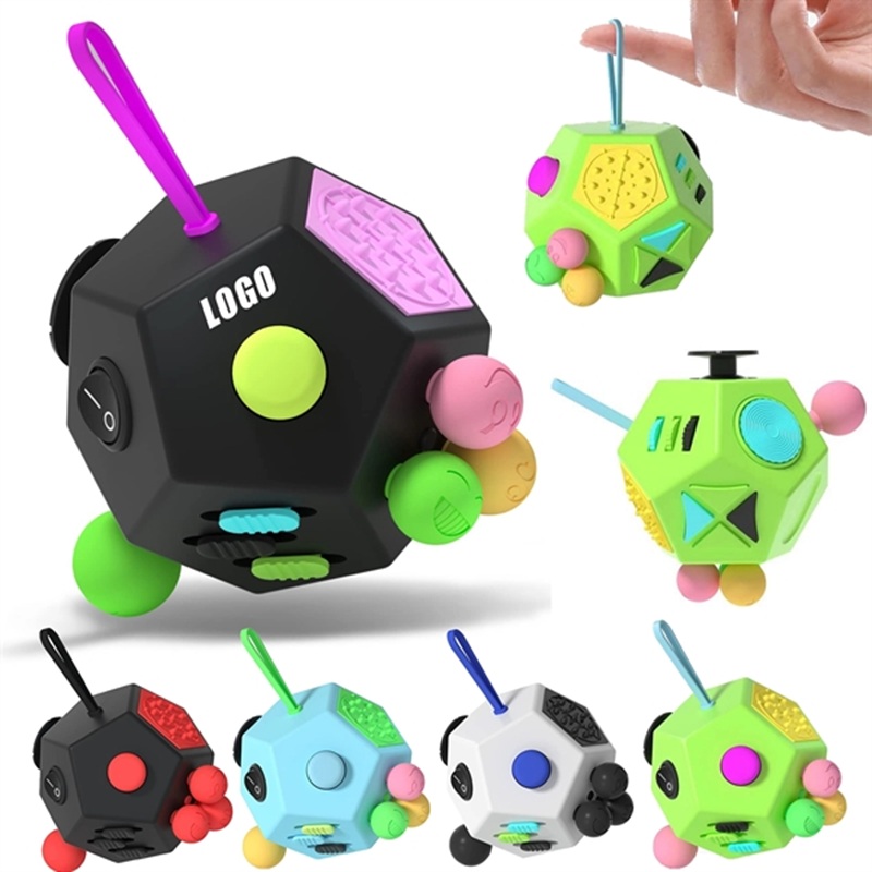 Sensory 12-Side Fidget Cube Toys