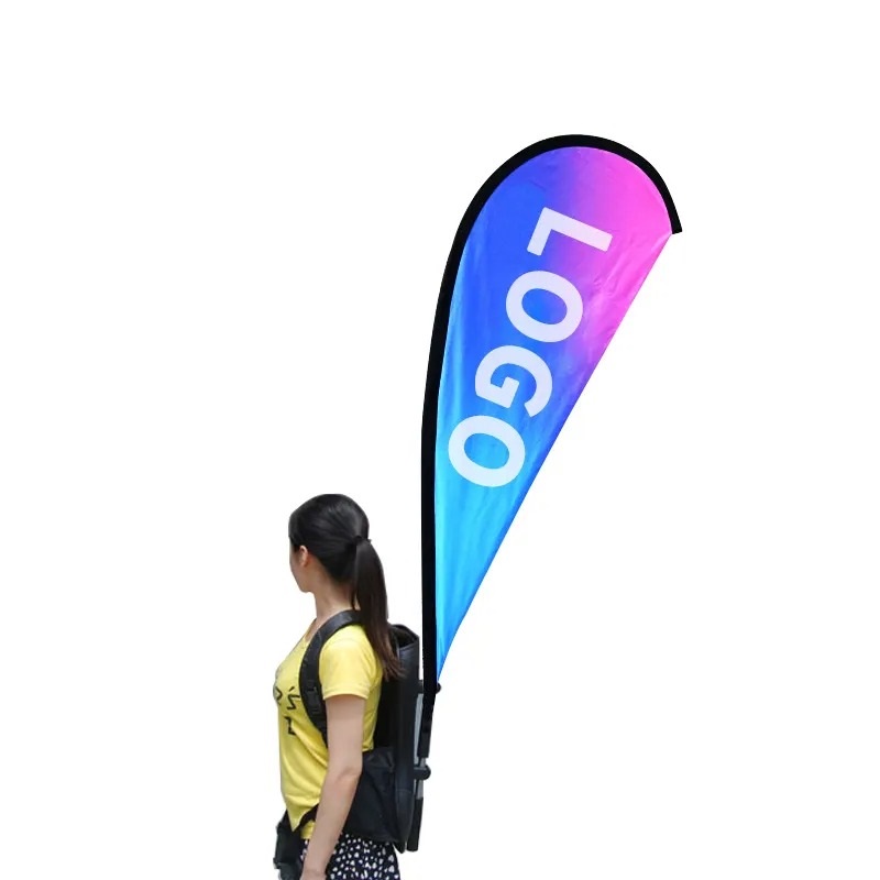 Full Color Backpack Teardrop Flag