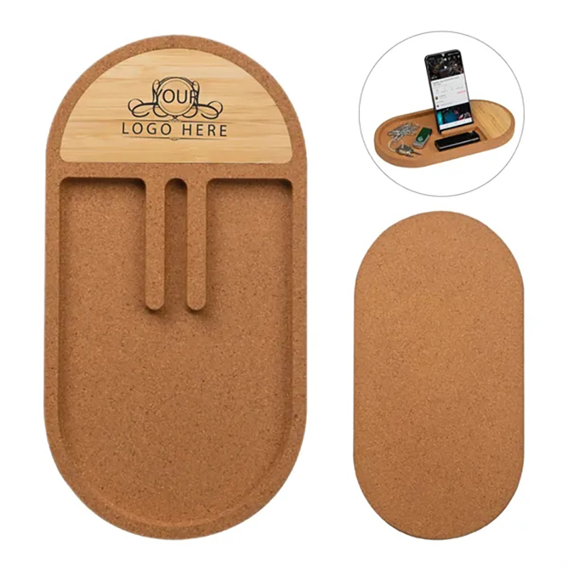Cork Wireless Charging Pad Desktop