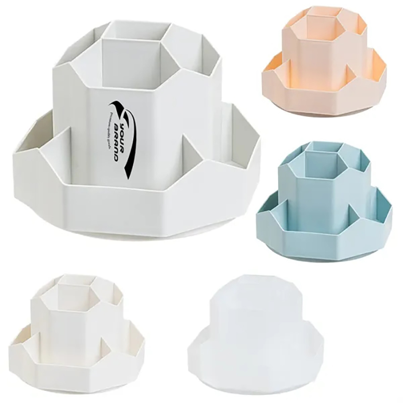 Cute Rotating Pencil Pen Desk Cup Holder Organizers