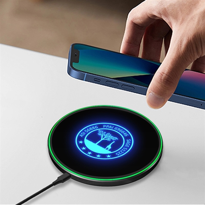 15W Wireless Charger With LED Light Up Logo