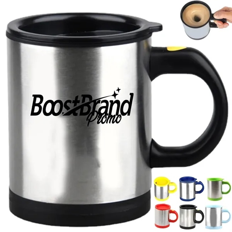 16Oz. Automatic Self-Stirring Mug With Lid