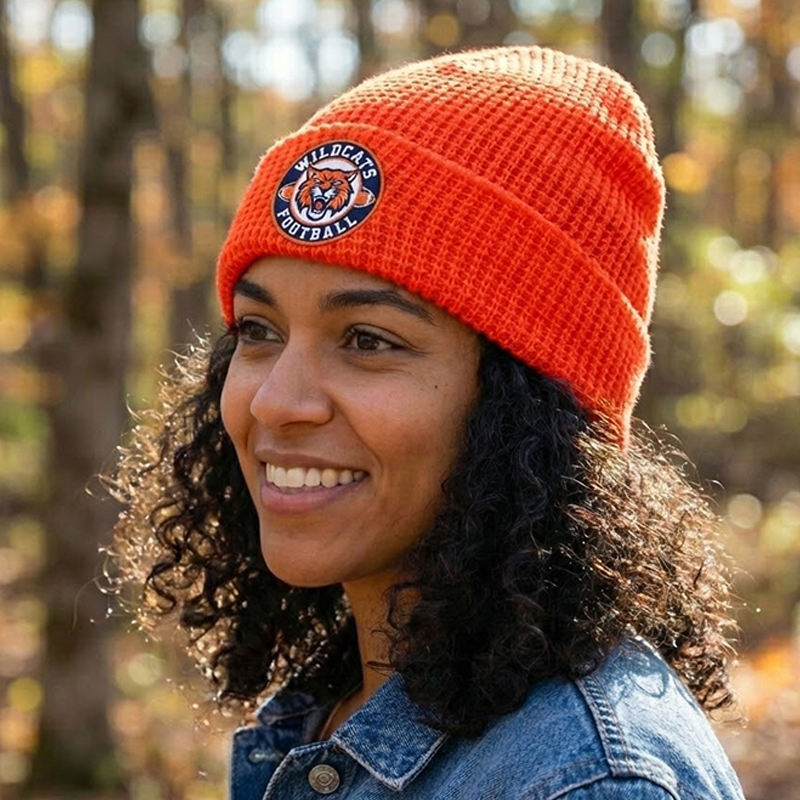 Custom Waffle Cuffed Beanies