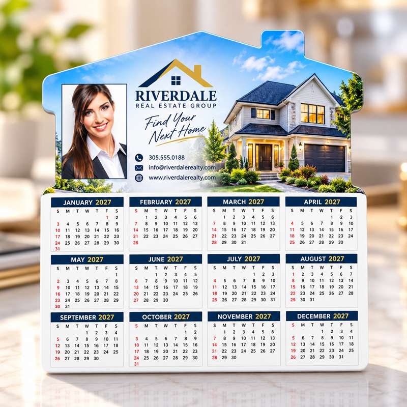 Calendar House Magnet