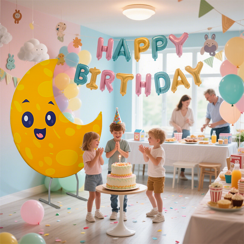 Crescent Moon Shaped Backdrop