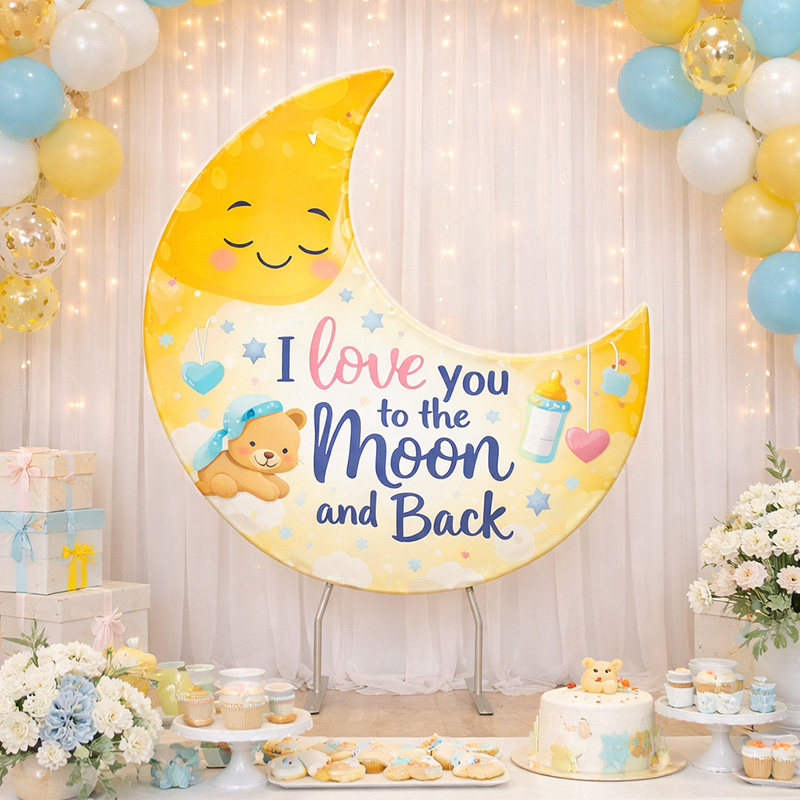 Crescent Moon Shaped Backdrop