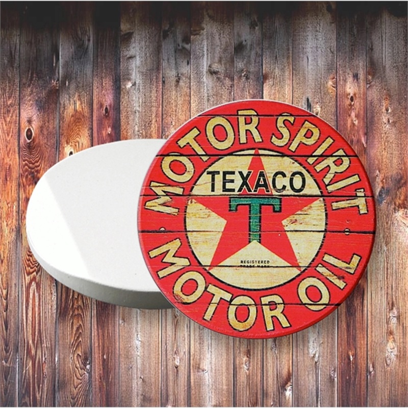 Absorbent Stone Car Coaster. 2.5" Diameter