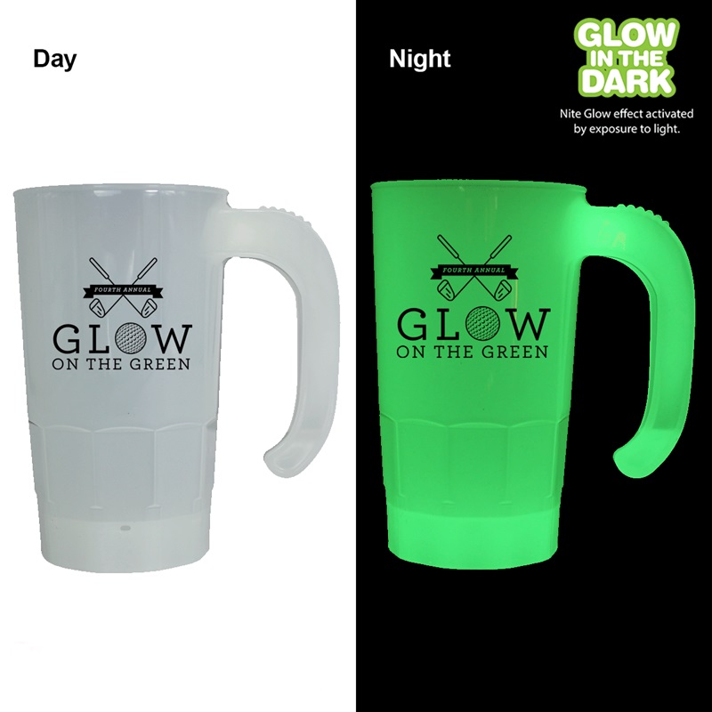 20 Oz. Glow In The Dark Stackable Beer Stein
