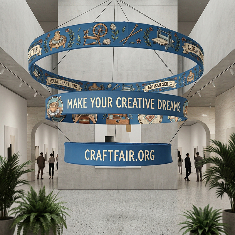 Tiered Circle Hanging Sign