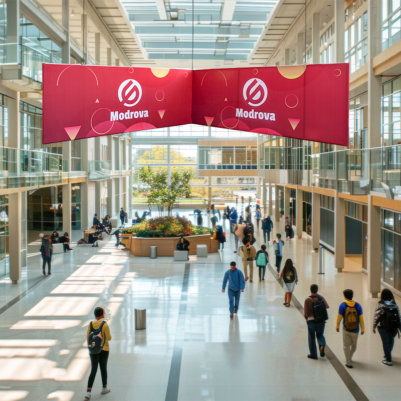 L Shaped Hanging Sign (Square Corners)