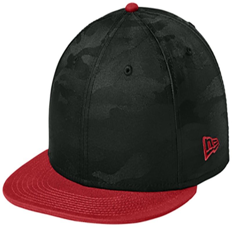 New Era Camo Flat Bill Snapback Cap