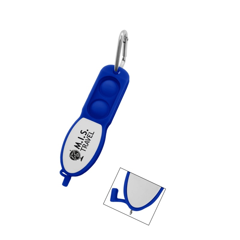 Push Pop Pen With Carabiner