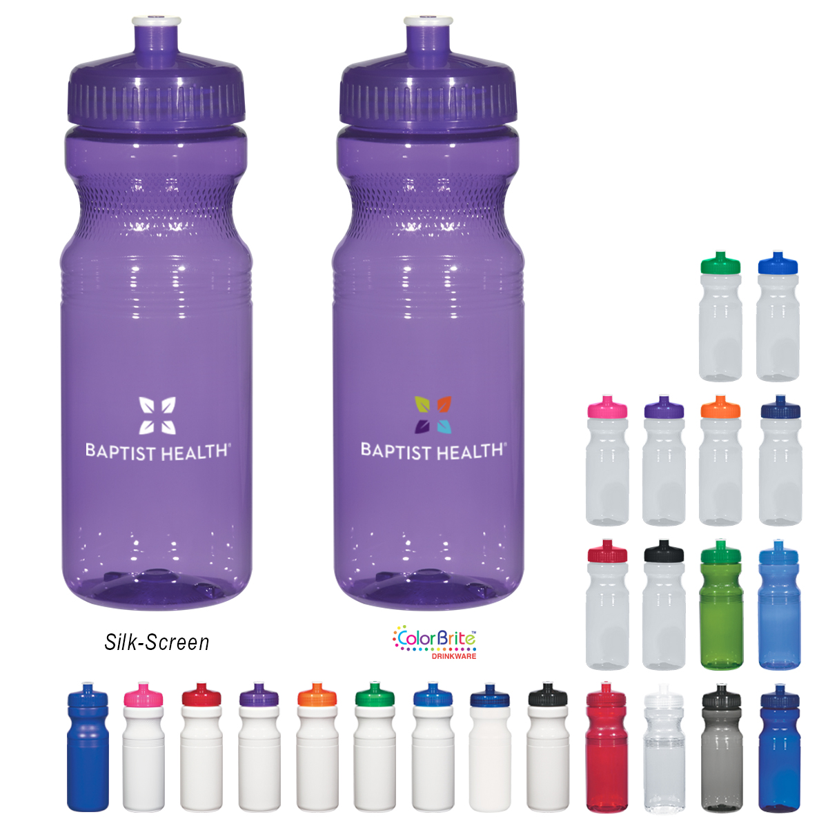 24 Oz. Poly-Clear&trade; Fitness Bottle