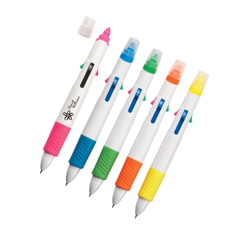 Quatro Pen With Highlighter