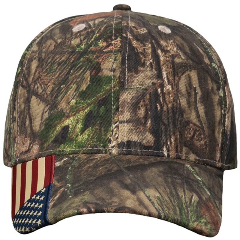Kati Camo Woven USA Flag Cap - LC350
