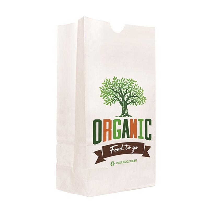 SOS Full Color White Paper Bags