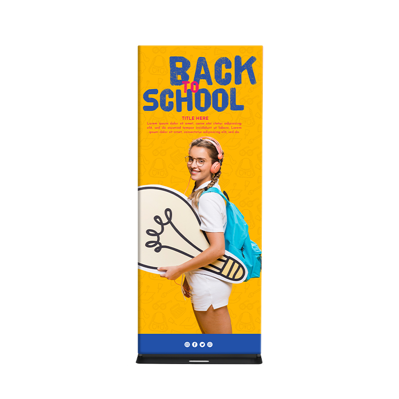 Fabric Banner Stand-Premium (Square Corners)