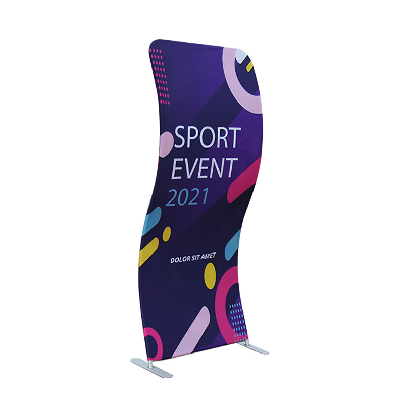 S Shaped Fabric Banner Stand