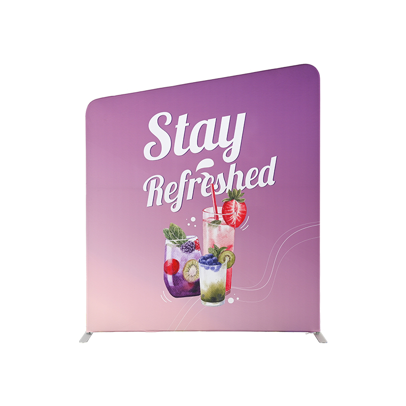 Slope-Top Fabric Banner Stand