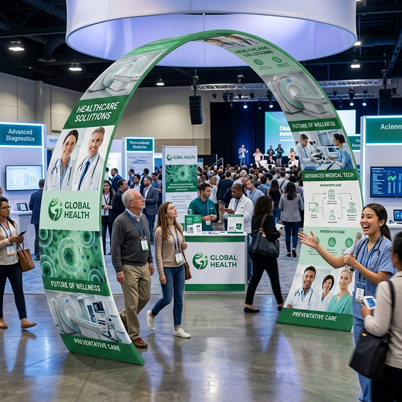 Custom Round Arch Display