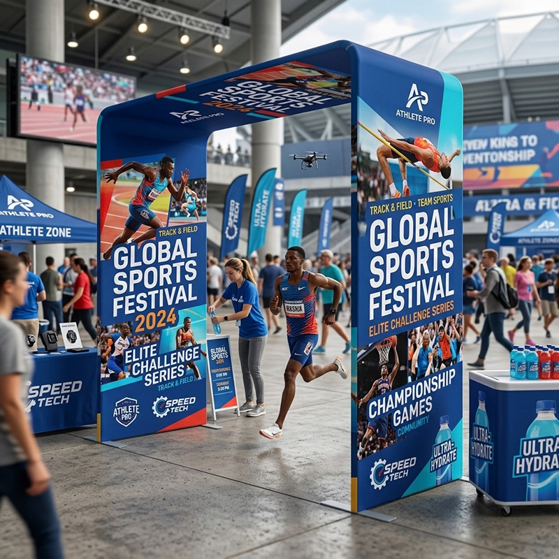 Custom Square Arch Display