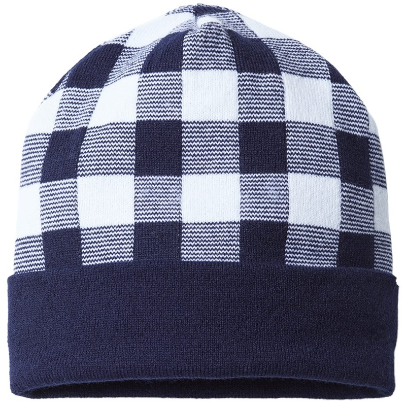 CAP AMERICA USA-Made Plaid Beanie - RKP12