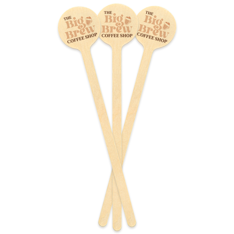 Custom Wooden Drink Stirrers