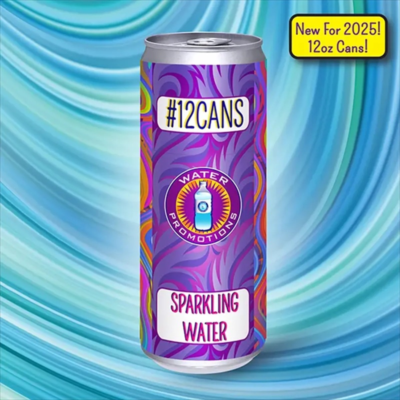 12oz. Sparkling Water In Slim Recyclable Aluminum Can