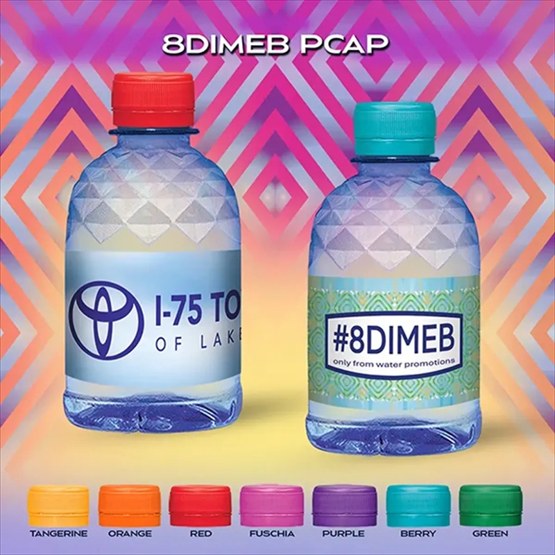 8 Oz Blue Diamond Bottle With Premium Cap Color