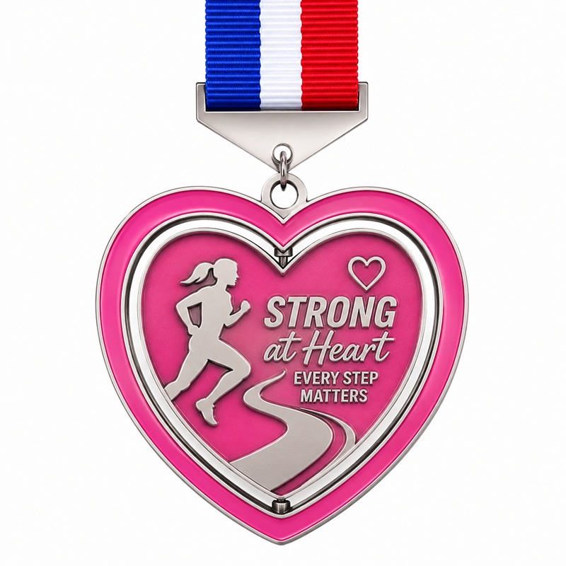 Pink Heart Medal