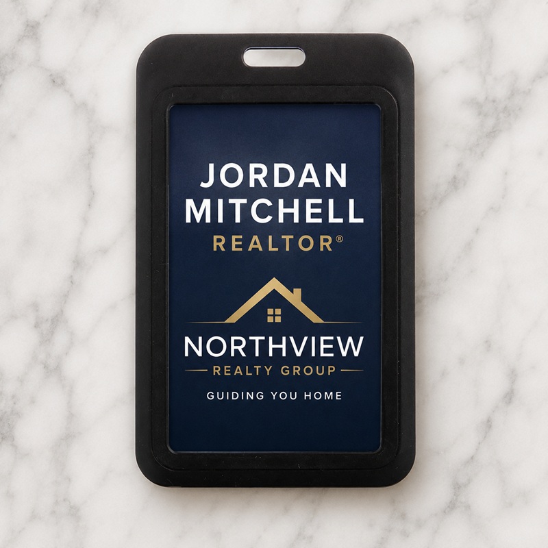 Full Color Printed Plastic Badge Holder