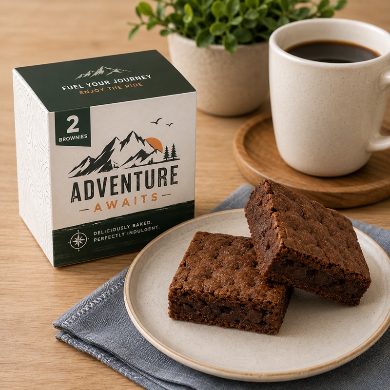 Fresh Beginnings 2 Fudge Brownies In Cube
