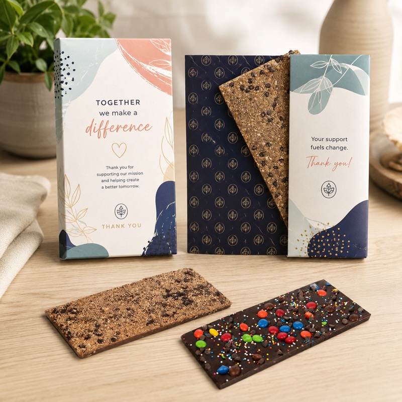 Gourmet Chocolate Bar In Card Box