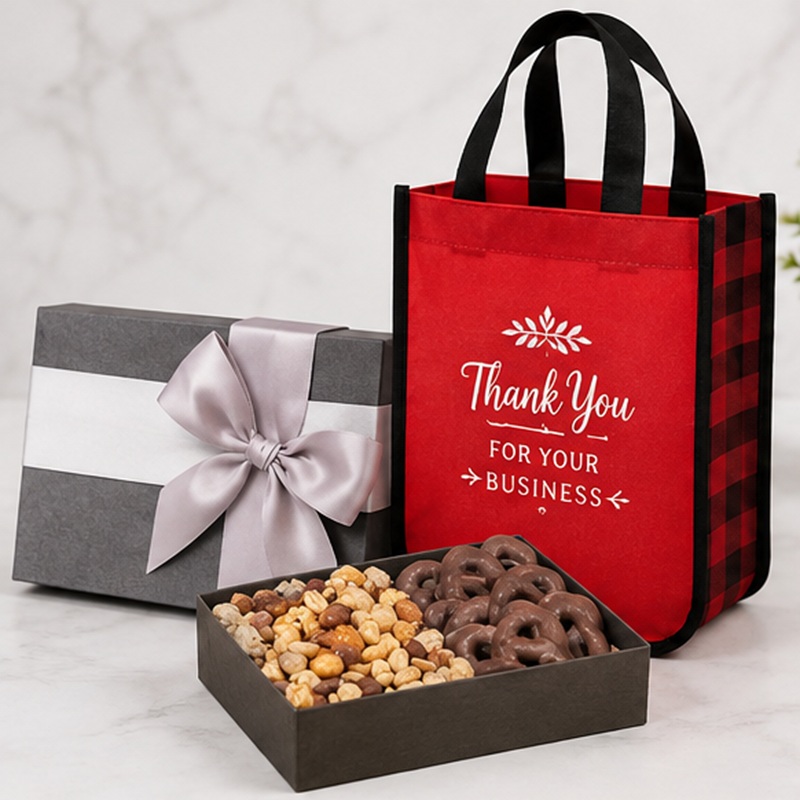 Executive Gift Set With Northwoods Laminated Non-Woven Tote Bag