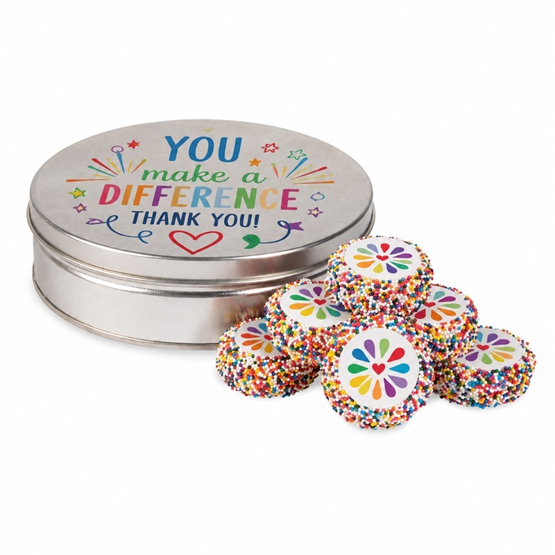 Custom Dipped Sandwich Cookies In Tin - 7pc