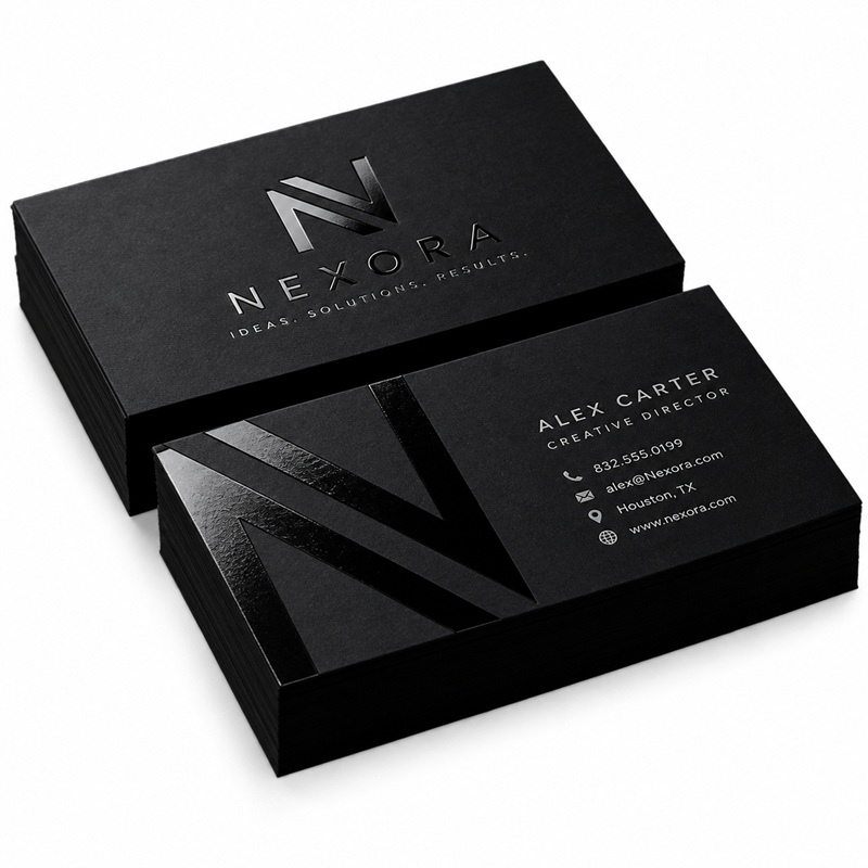 Embossed Gloss Business Cards
