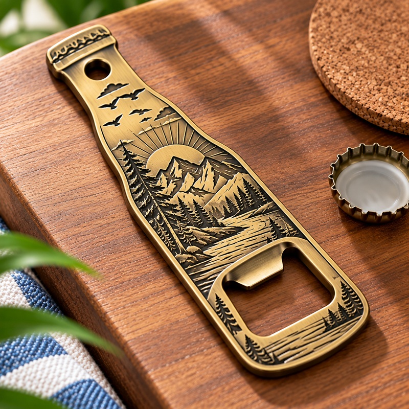 Die Struck Bottle Opener