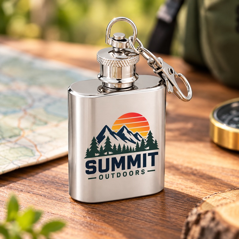 1 Oz. Keychain Hip Flasks
