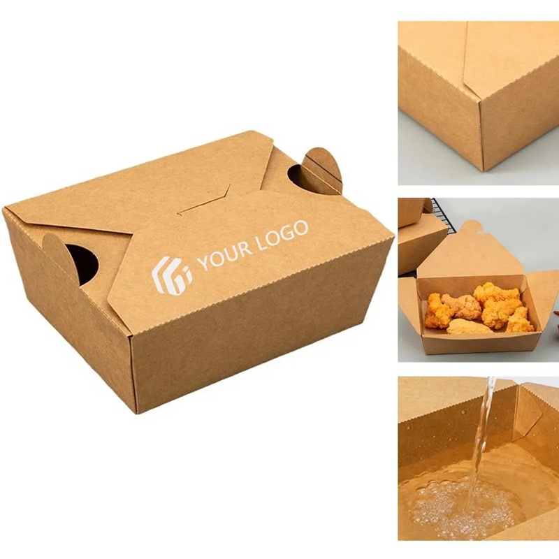 Eco-friendly Kraft Chips Packaging Box
