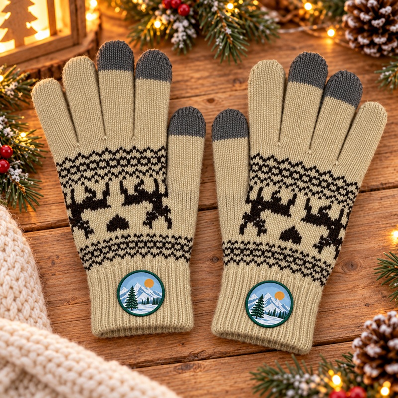 Reindeer Winter Cotton Gloves