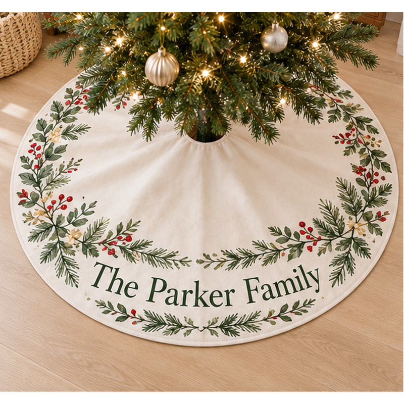 Custom Christmas Tree Skirt
