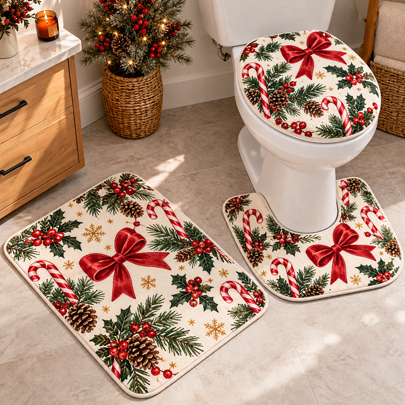 Custom 3-Piece Bathroom Rug Set