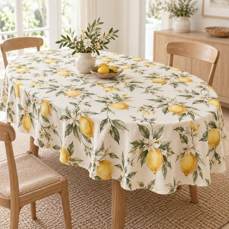 Custom Oval Tablecloth