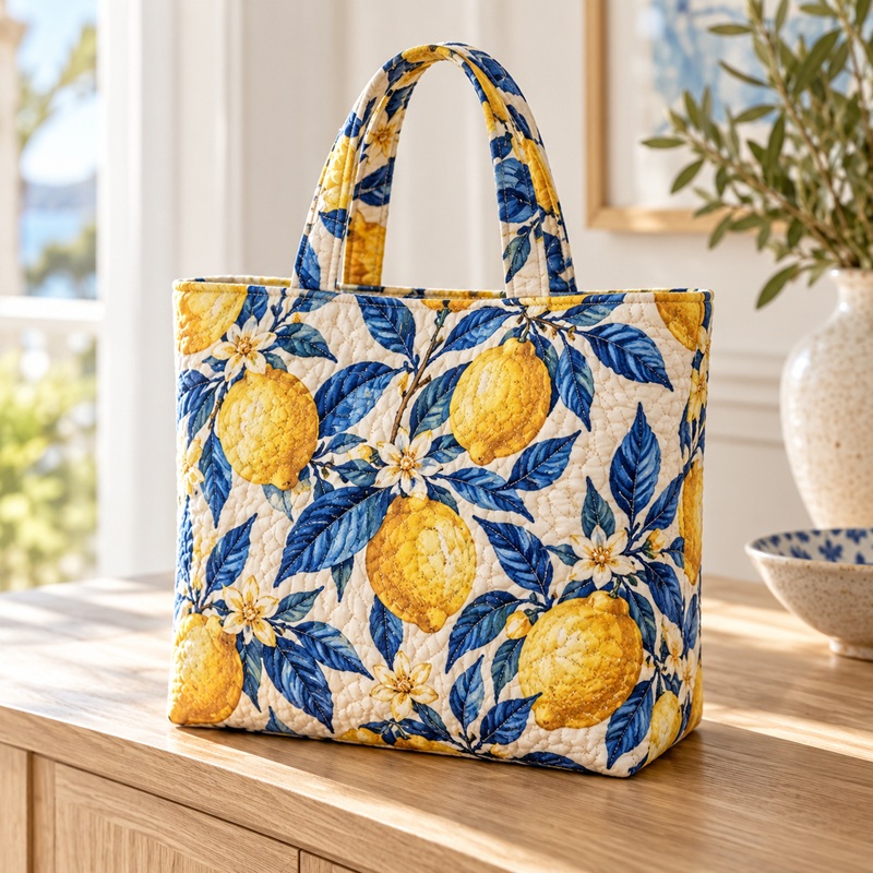 Personalized Quilted Tote Bag
